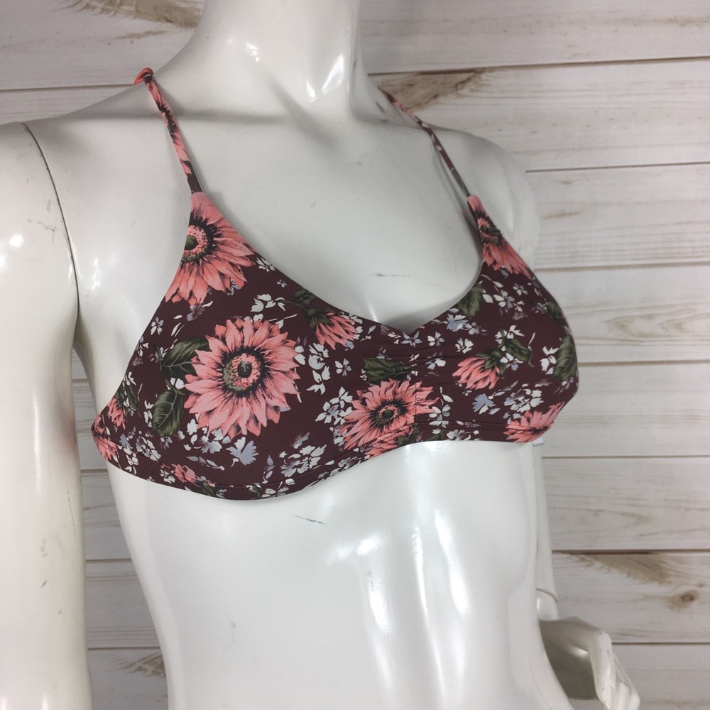 O’Neill Floral Strappy Bikini Top